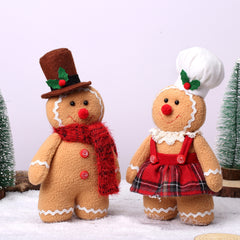 12in Christmas Gingerbread Man Plush Toy Stuffed Soft Gift