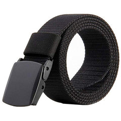 Men's Canvas Belt with Automatic Buckle for Outdoor Climbing