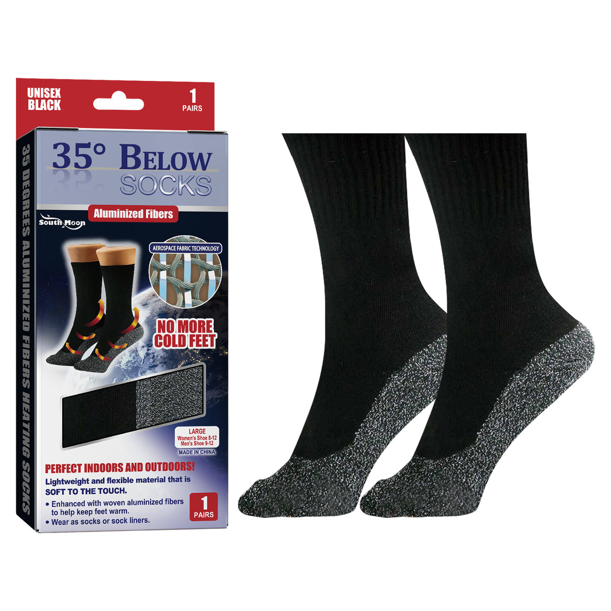 Fiber Heating Socks - Warm & Comfortable Cold Protection