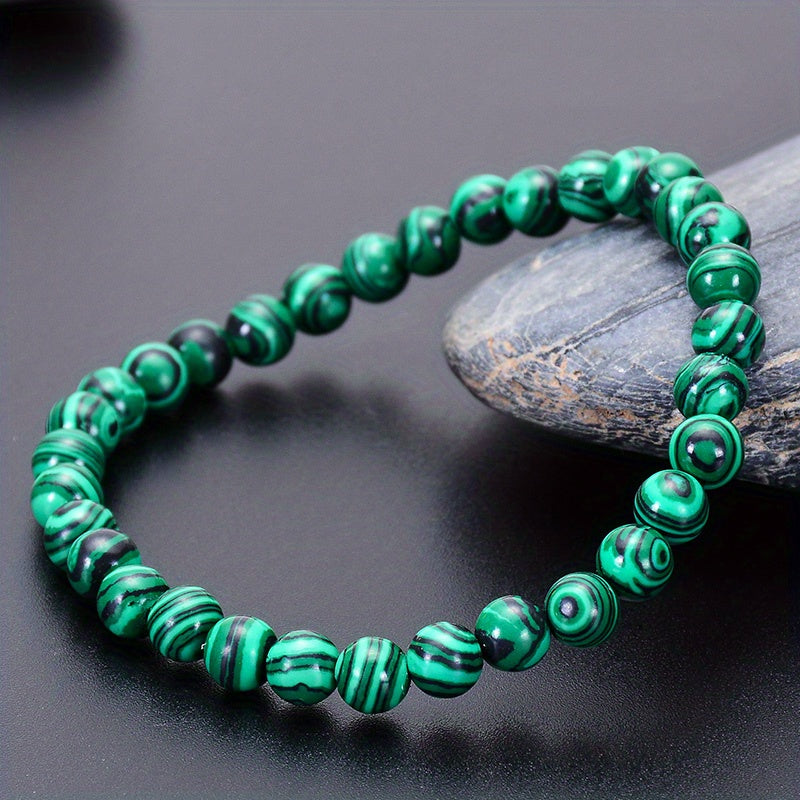Green Beads Sporty Bracelet