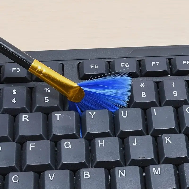 Fan Shaped Computer Brush Keyboard Brush Soft Hair Cleaning Brush