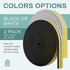 Self Stick Foam Weather Stripping Door Window Seal Draft Stopper
