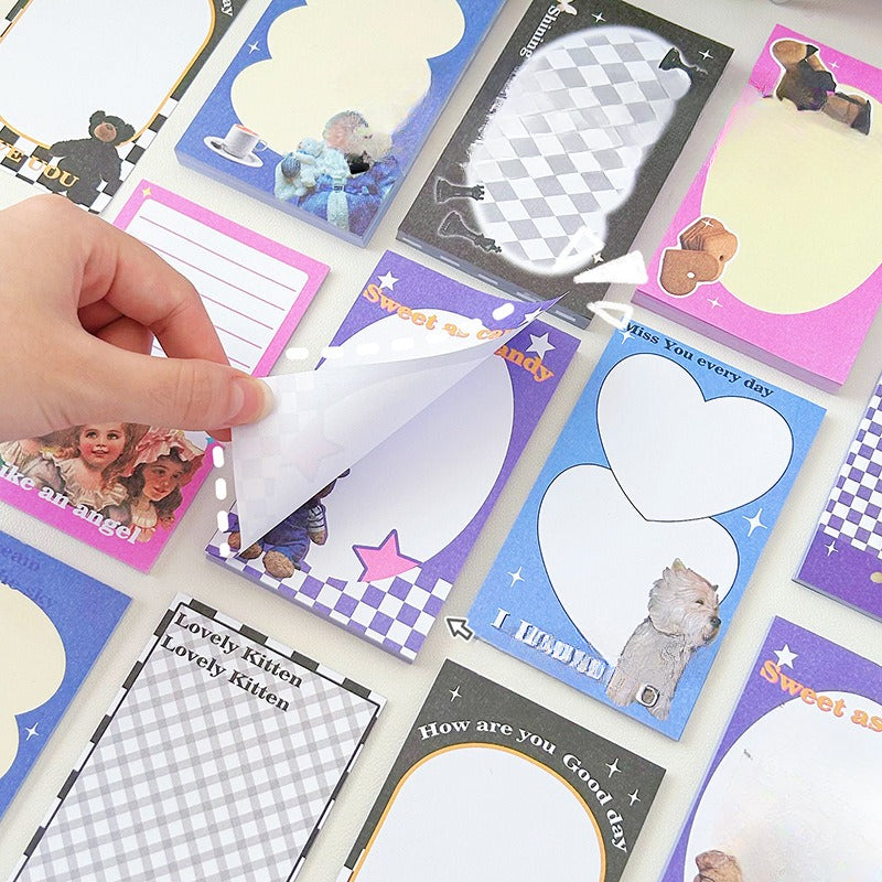 American Retro Note Pad For Students Tearable Sticky Memo Pad