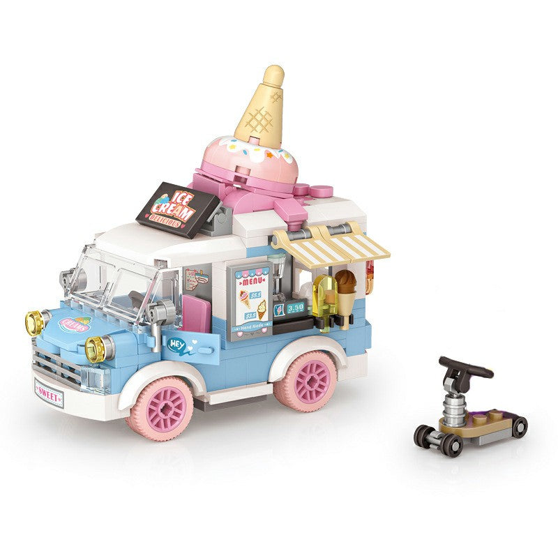 DIY Ice Cream Truck Building Blocks Toy