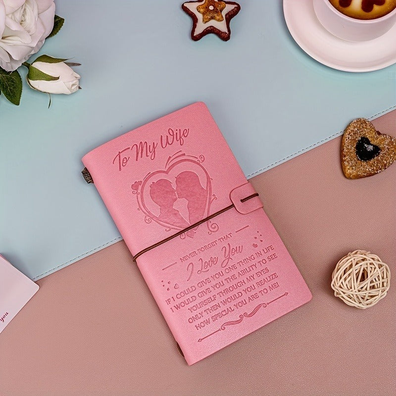 Romantic Leather Journal - Perfect Gift for Wife
