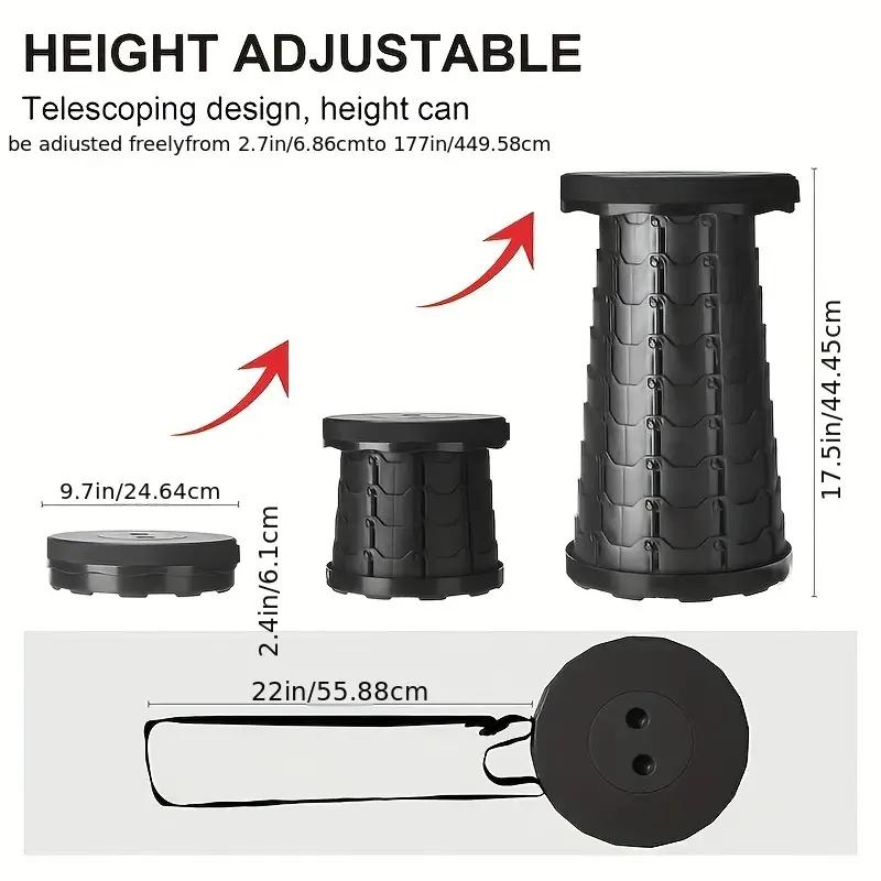 Portable Telescopic Stool Adjustable Height