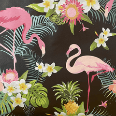 3PCS Christmas Gift Bags Flamingo Tote Bags Non Woven Foldable Reusable