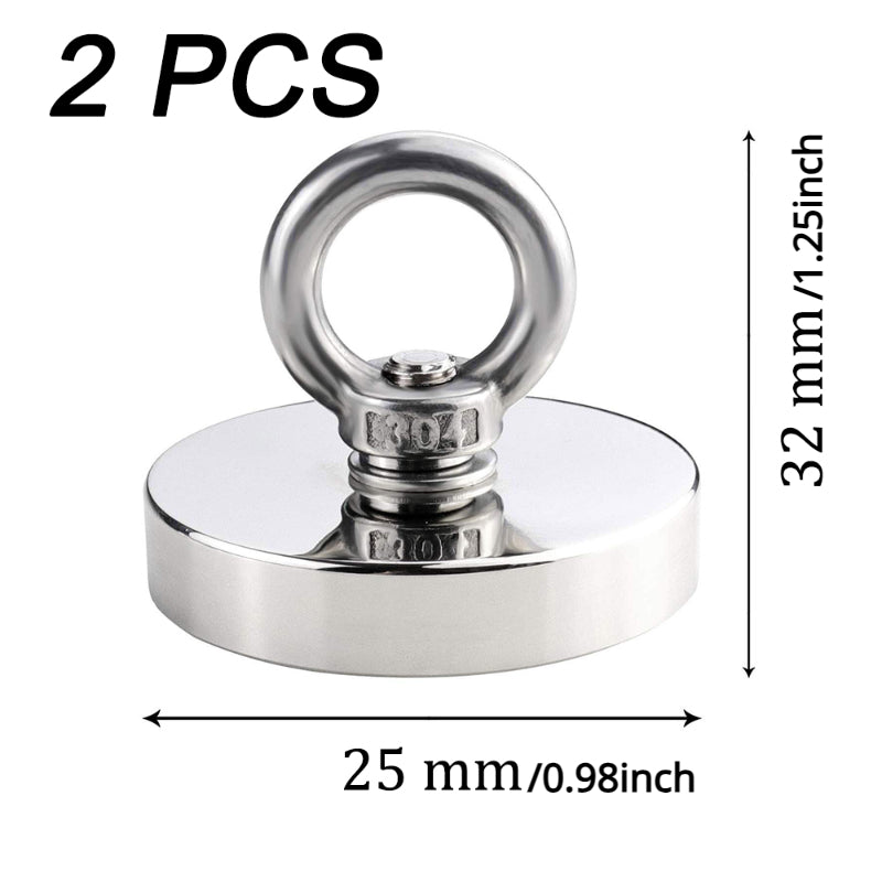 2pcs N52 Fishing Magnet Hook 16 20 25 Mm Salvage Magnet