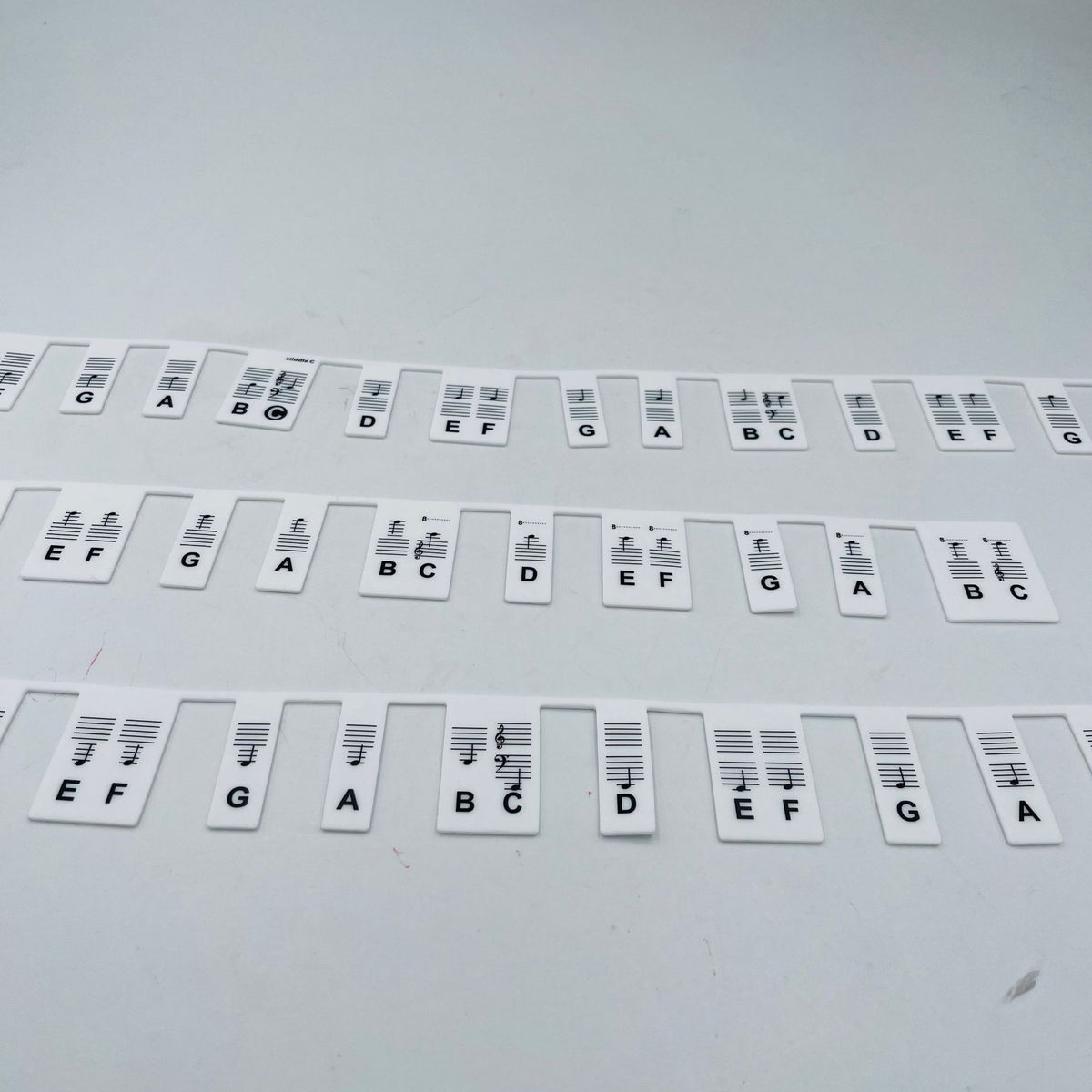 Beginner's Piano Note Guide 88 Key Full Size Silicone