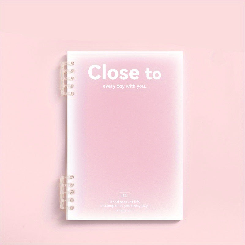 B5 Spiral Notebook 10x7, 120 Pages, College Ruled, Plastic Hardcover