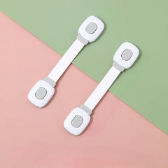 2pcs No Punch Drawer Cabinet Door Locks Household Refrigerator Locker