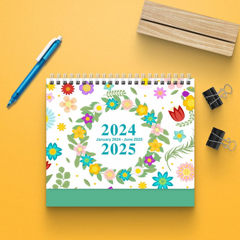 365 Day Countdown Desktop Calendar Notebook Planner Double Sided Printing