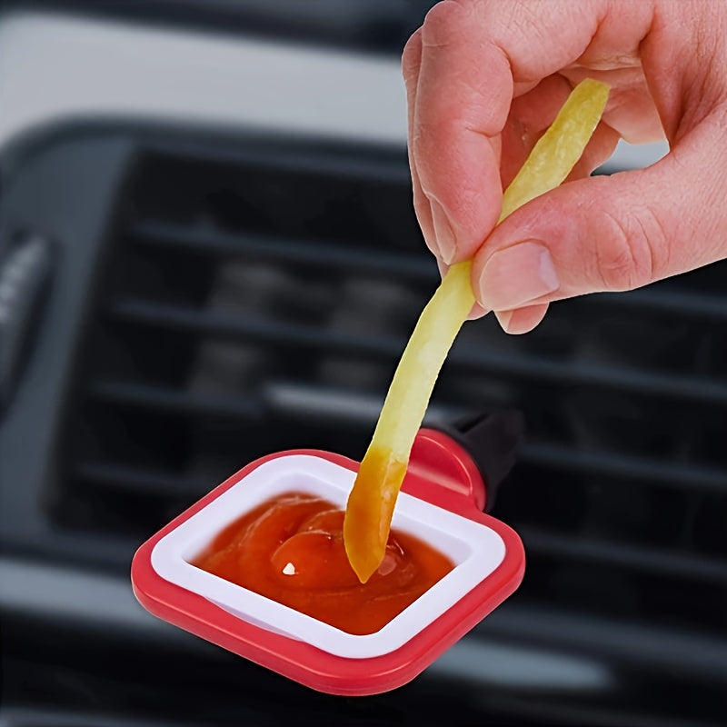 Car French Fries Holder & Sauce Dish Storage Box