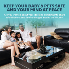 4 Pack Soft Baby Proofing Corner Guards - Table Corner Protector Safety Bumper