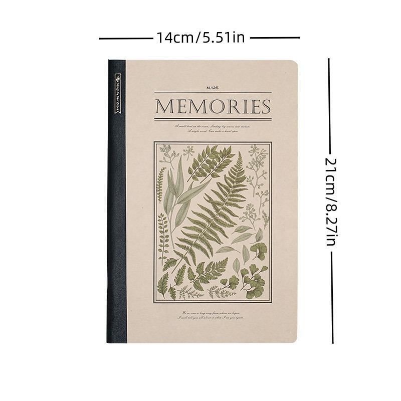 1pc Through Time Lightweight Notebook A5 Retro Literary Handwritten Notepad