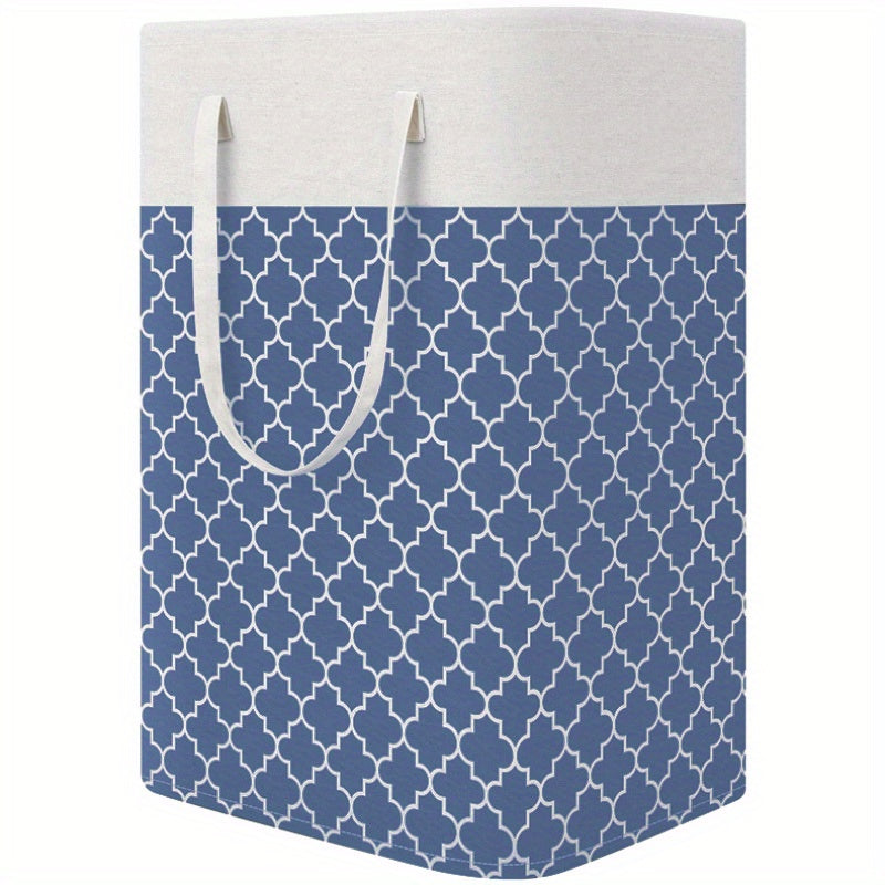 Large Capacity Cotton And Linen Fabric Dirty Clothes Basket