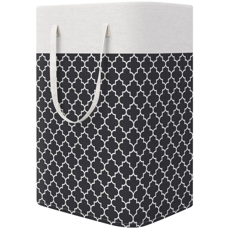 Large Capacity Cotton And Linen Fabric Dirty Clothes Basket