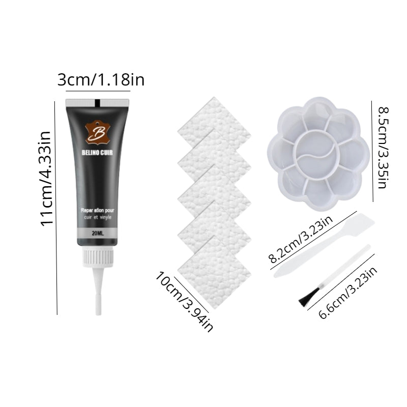 20ml Faux Leather Repair Cream - Fixes Scratches and Cracks - Car Seat Repair