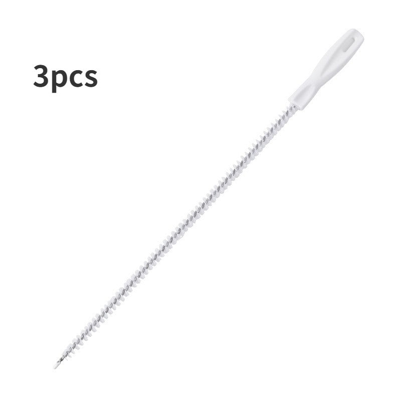 3 Pcs Dredging Brush Sink Drainage Cleaning Brush Household Sewer Hair