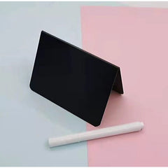 10pcs Desktop PVC Signs & Tags Plastic Labels Erasable Blackboards