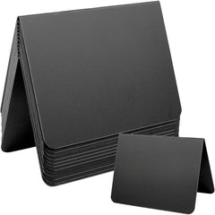 10pcs Desktop PVC Signs & Tags Plastic Labels Erasable Blackboards