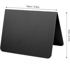 10pcs Desktop PVC Signs & Tags Plastic Labels Erasable Blackboards