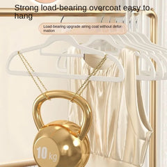 Flocking Hanger for Home Hanging Clothes - Non-slip Seamless Design