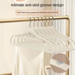 Flocking Hanger for Home Hanging Clothes - Non-slip Seamless Design