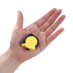 1M Soft Steel Ruler Keychain Mini Measure Tape Portable Gift Metric Inch