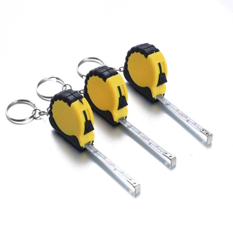 1M Soft Steel Ruler Keychain Mini Measure Tape Portable Gift Metric Inch