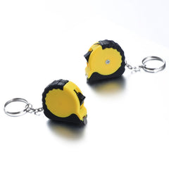 1M Soft Steel Ruler Keychain Mini Measure Tape Portable Gift Metric Inch