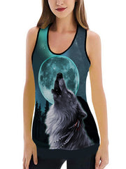  Painting Print Tank Top & Leggings Set