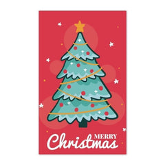 50pcs Mini Thank You Christmas Card with Cute Illustrations
