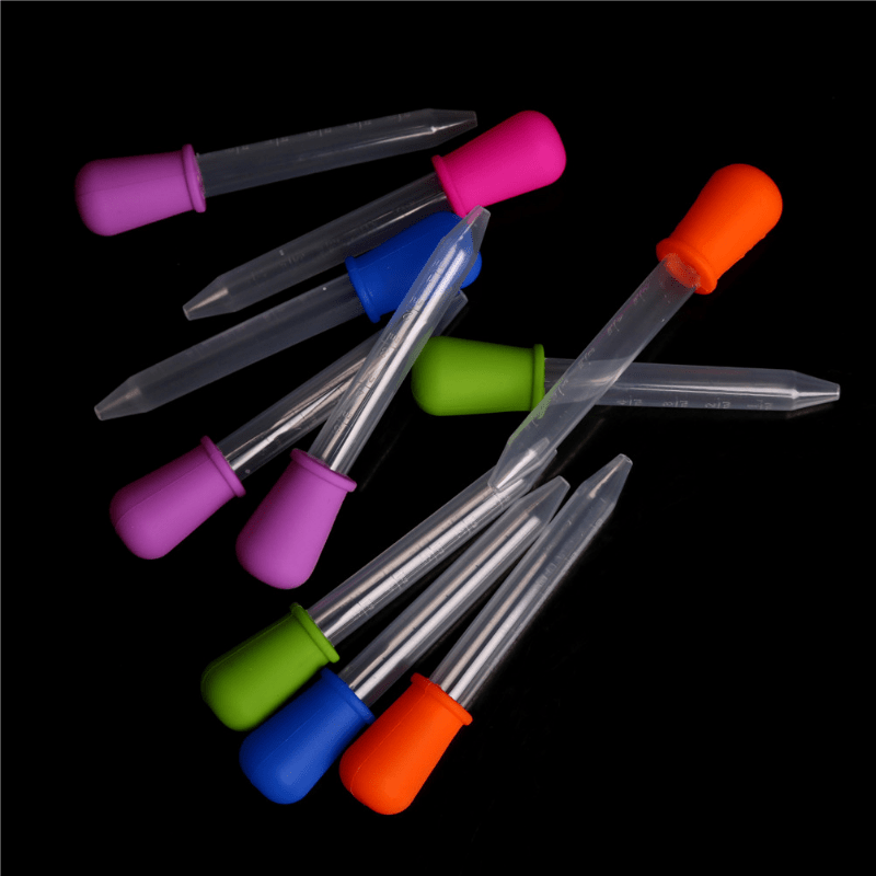 Clear Silicone Dropper 5ml Graduated Pipette Liquid Food Dropper