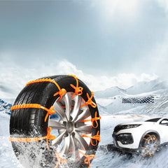10pcs Emergency Anti Slip Chains For Vehicles Small Cars Snow Tires