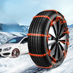 10pcs Emergency Anti Slip Chains For Vehicles Small Cars Snow Tires