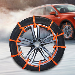 10pcs Emergency Anti Slip Chains For Vehicles Small Cars Snow Tires