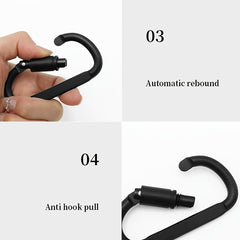 2pcs Locking Carabiner Clips Heavy Duty Twistlock Buckles for Camping Hiking