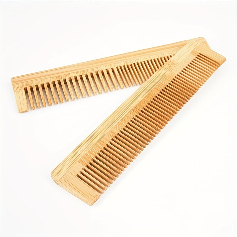 Natural Anti Static Bamboo Massage Hair Comb for Scalp Health Care