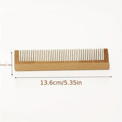 Natural Anti Static Bamboo Massage Hair Comb for Scalp Health Care