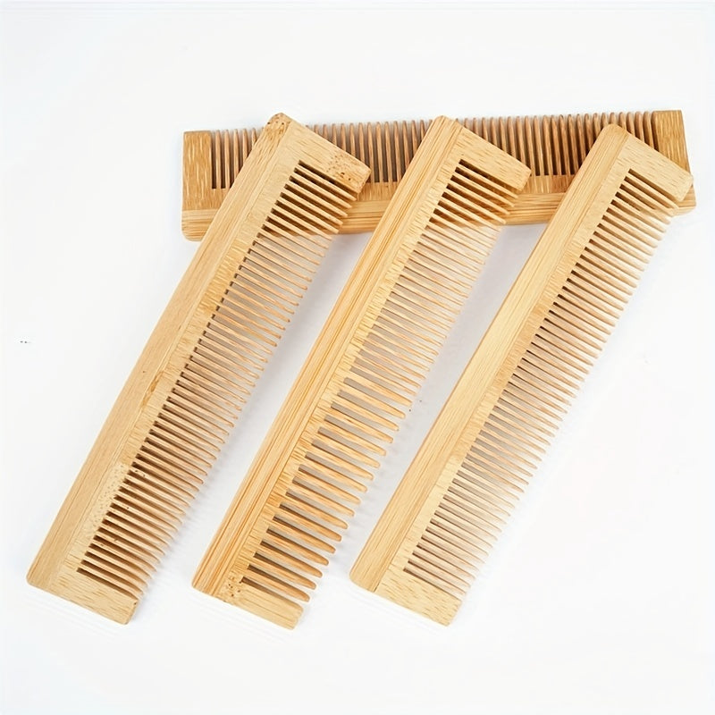 Natural Anti Static Bamboo Massage Hair Comb for Scalp Health Care