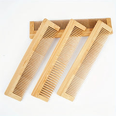 Natural Anti Static Bamboo Massage Hair Comb for Scalp Health Care