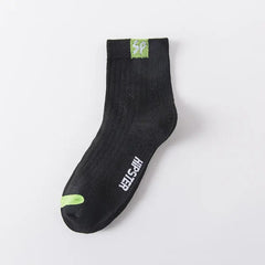 5 Pairs Men's Outdoor Casual Cotton Mid Calf Socks