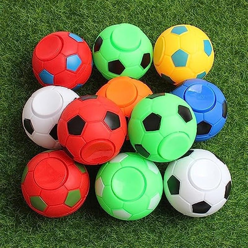 Mini Soccer Ball Fidget Spinners - Party Favors, Classroom Prizes, Pinata Filler