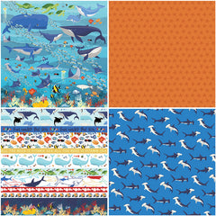 20pcs Large Size Marine Organism Material Paper Retro Journal For Background DIY