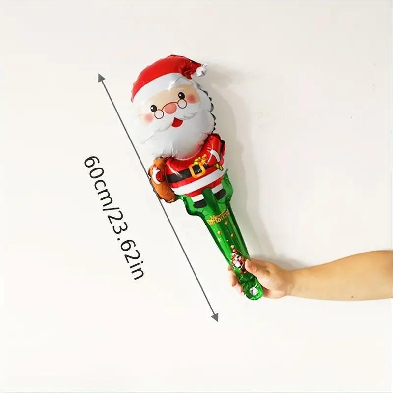 5pcs Christmas Party Balloons Santa Claus Snowman Candy Cane Decoration