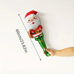 5pcs Christmas Party Balloons Santa Claus Snowman Candy Cane Decoration