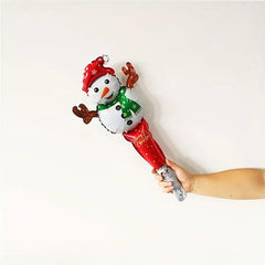 5pcs Christmas Party Balloons Santa Claus Snowman Candy Cane Decoration