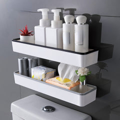 Wall Mounted Hanging Shelves Bathroom Storage Organizer