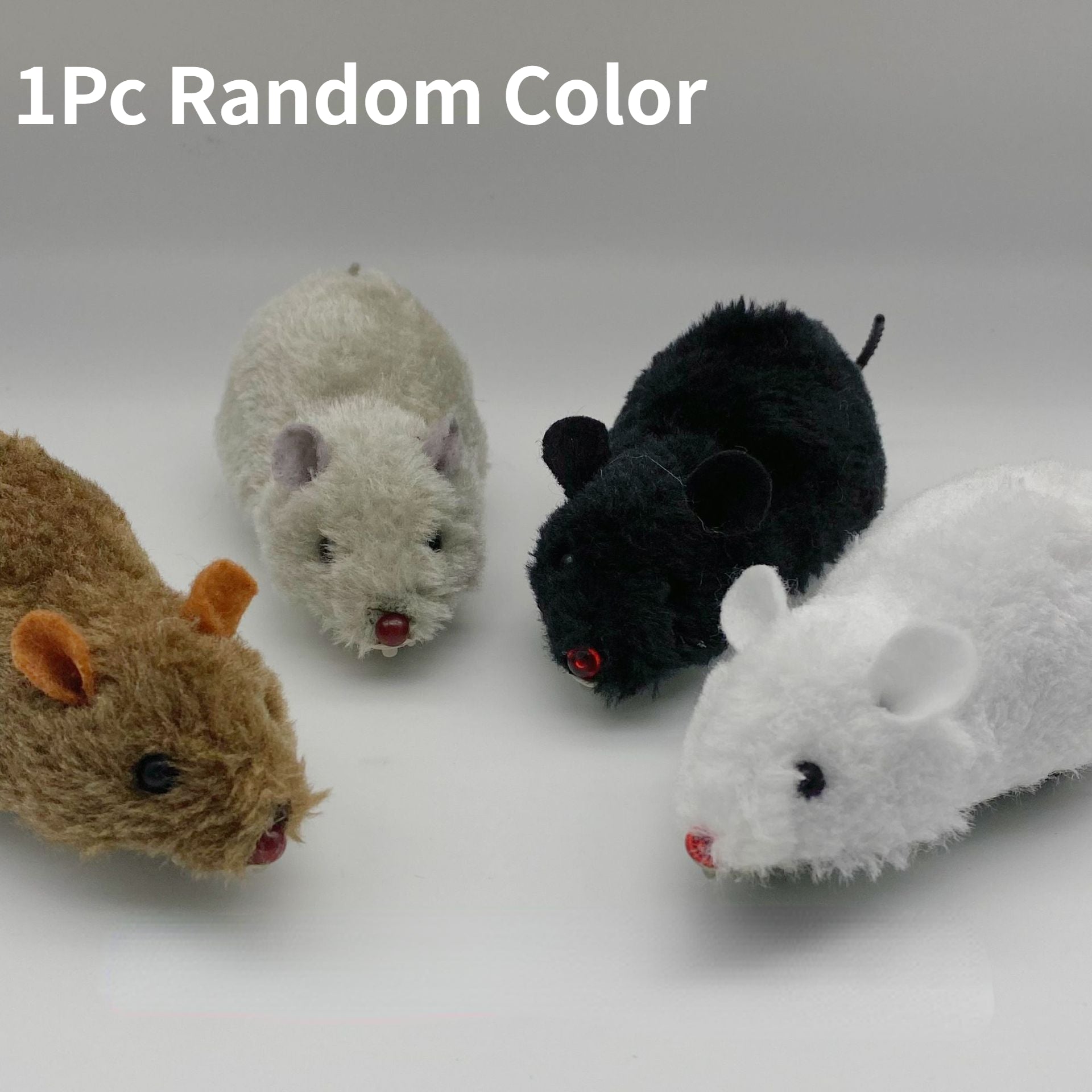 Random Rebound Inertia Plush Little Mouse Pet Toy